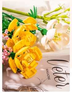 情人节永恒花花塑料块积木diy花玩具 - Product Image 3
