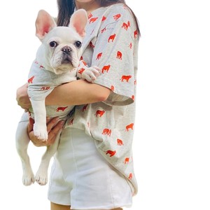 Robe en coton à imprimé animal mignon pour chiens et humains, tenue de loisirs d'été, style quotidien confortable, lavage à la main - Product Image 5