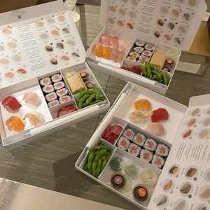 Caja de Sushi Biodegradable Personalizada a Precio de Fábrica, Caja Bento para Llevar con Compartimentos - Product Image 1