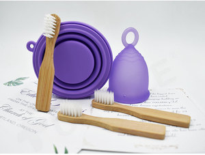 Brosse de nettoyage pour coupe <span class=keywords><strong>menstruelle</strong></span> en bois avec logo personnalisé Furuize - Product Image 5