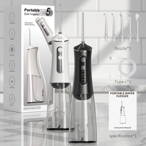 Nouvel Irrigateur <span class=keywords><strong>Dentaire</strong></span> Électrique Sans Fil 350ML IPX7 avec Buse Rotative à 360°, <span class=keywords><strong>Appareil</strong></span> Portable de Nettoyage des Dents par <span class=keywords><strong>Jet</strong></span> <span class=keywords><strong>d</strong></span>'<span class=keywords><strong>Eau</strong></span> - Product Image 1