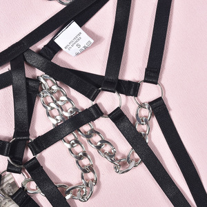 Conjunto de Lencería Erótica con Cadena Corporal, Diseño Sexy y Transparente para Mujer - Product Image 3