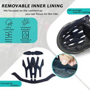 アーミーグリーン M/L サイズ ライディングヘルメット 通気性のあるハードシェル 安全で快適な MTB バイザー 大人およびティーン向けのサイクリング用 - Product Image 4