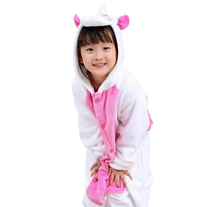 2026 In-Stock Children's Warm Onesie Pajamas Printed Purple Dinosaur <strong>Tigger</strong> Kigurumi Woven <strong>Fabric</strong> - Product Image 2