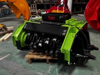 Débroussailleuse forestière haute performance montée sur excavatrice avec moteur hydraulique pour l'élimination des arbres et le défrichement des arbustes
