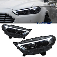 Conjunto de Faros Delanteros Bi Xenón de Doble Haz para Ford Mondeo 2013-2016, LED DRL, Señal de Giro Secuencial, Plug and Play, Autopartes
