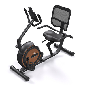 Vélo couché à courroie magnétique silencieux, cadre en acier épaissi, 130 kg max, usage domestique/salle de sport/commercial, centre d'activités pour seniors - Product Image 3