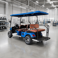Voiture de golf électrique 6 places à batterie lithium longue portée, buggy de golf de haute qualité 60V 72V 50-70km/h 90km, véhicule utilitaire