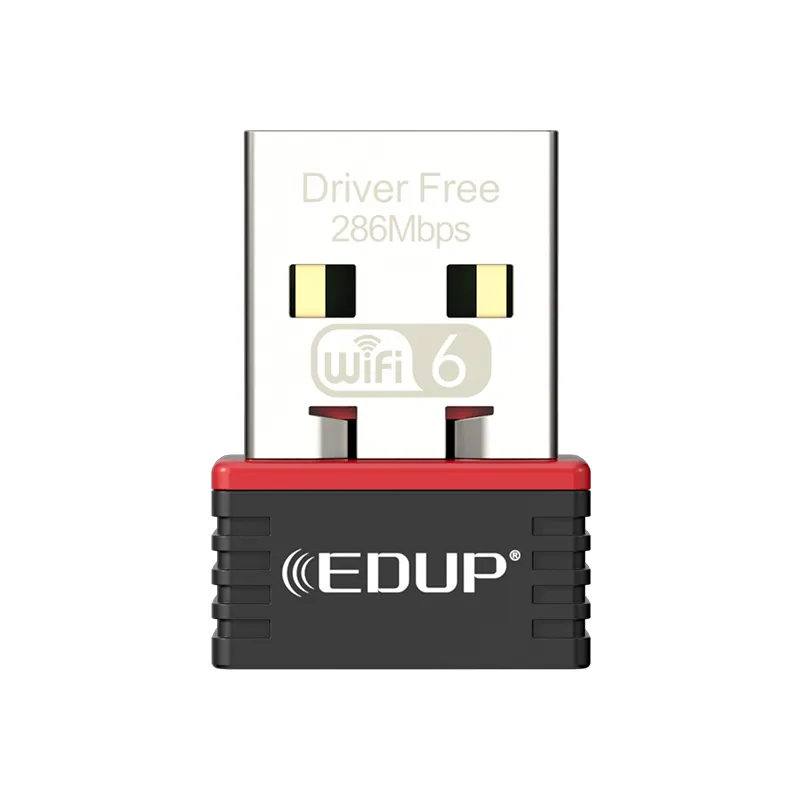 EDUP adaptor USB Wifi 300Mbps USB Wifi, Dongle EP-AX300 kartu Netwok untuk Win7/Win10/Win11