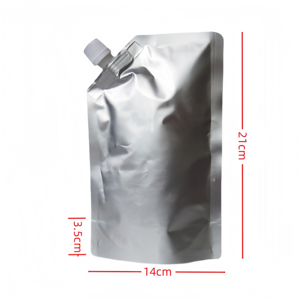 <span class=keywords><strong>Pochette</strong></span> personnalisée en aluminium laminé recyclable de qualité alimentaire avec bec verseur pour jus, vodka, vin, bière, <span class=keywords><strong>champagne</strong></span>, tequila - Product Image 2