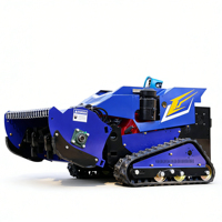 Tondeuse robotisée automotrice tout-terrain à chenilles, industrielle, 4 temps, 48V, 190cc, 18HP, télécommandée, à lame rotative
