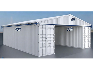 Waterproof Outdoor Storage <b>Tent</b> Industrial Shelter <b>Tent</b> For Garage Warehouse Color steel tile container roof,customization - Product Image 3