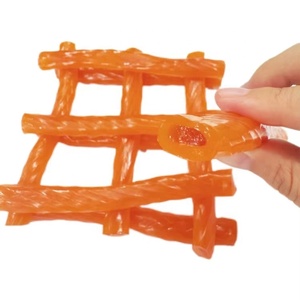 Bonbons mous à saveur fruitée halal Réglisse gommeuse avec confiture Twist Stick Crowable Sour Belt Sucre Ingrédients - Product Image 1