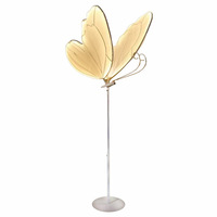 Élégante Décoration de Mariage, Ailes de Papillon Lumineuses, Accessoire Suspendu de Plafond pour Scène