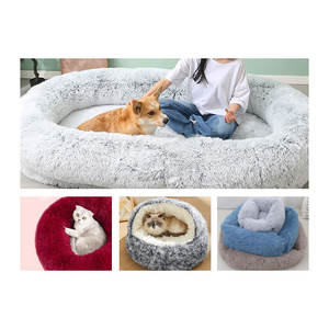 Neues Produkt Großhandel flauschig und knäulig Ultra-Plüsch warmes langes Plüsch-Haustierbett - Product Image 6