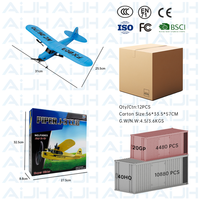Avión RC AiJH FX803, Juguete para Exteriores, Avión a Control Remoto de 2.4 GHz con Envergadura de Alas Ajustable, Planeador RC de Espuma EPP
