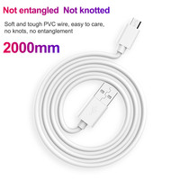 Cable KAKIYA de 8 Pines Micro USB Tipo-C de 1M 3FT, Carga Rápida, Sincronización de Datos, Trenzado de PVC, Cobre Puro, para Teléfonos Móviles, Cámaras, Computadoras
