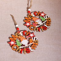 Rustikale hölzerne Weihnachts baum dekoration für den Innen-und Außenbereich mit einbau fertiger Weihnachts verzierung