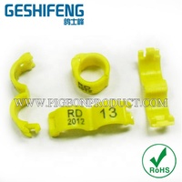 Bague de patte en plastique à clip ouvert pour pinson Gouldien, bande de patte GSF Company 2.7/3/4/4.5/5mm, autres produits pour animaux de compagnie 2.5/3/4/4.5/5MM