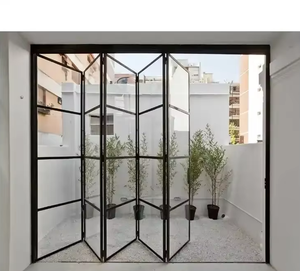 Zeyi Exportación Precios de acordeón de aluminio Puerta de patio plegable Bisagra Partición de aula Puertas plegables - Product Image 5