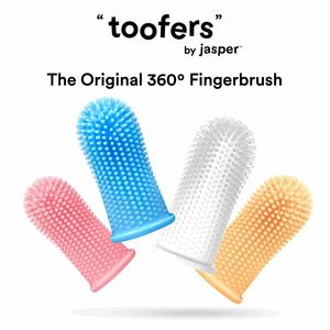 Soft Durable BPA Free Transparent Baby Silicone Finger Toothbrush Infant Oral <b>Cleaner</b> Brush - Product Image 4