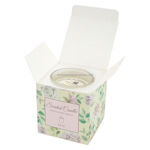 Mini <span class=keywords><strong>bougie</strong></span> aromatique ronde artisanale en cire de soja, écologique, dans un bocal en verre de 55g pour Halloween et Noël - Product Image 4