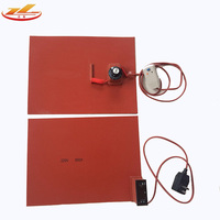 Nhiệt Giường 3D Máy In 12 volt 24 volt 110 volt 100 w Sưởi Ấm Phần Tử 100mm x 100mm Silicone nóng