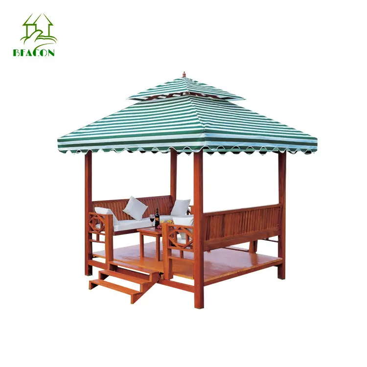Best Price Antique Design Solid Leisure Wooden Kiosk Chinese Style Gazebo For Paito Garden