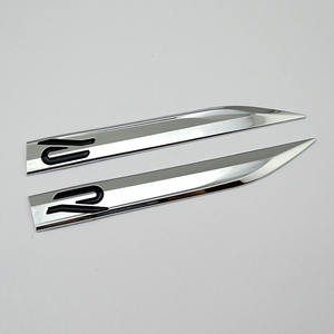 สติกเกอร์พลาสติก ABS ตราสัญลักษณ์2ชิ้น/เซ็ตสำหรับ VW <span class=keywords><strong>Golf</strong></span> <span class=keywords><strong>8</strong></span> <span class=keywords><strong>R</strong></span> line - Product Image 5