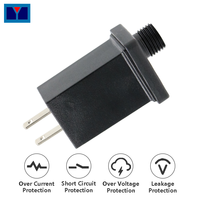 24V 250mA 6W LED Driver Adaptateur d'alimentation pour PC étanche à la pluie Lumières de Noël pour les décorations d'Halloween Prise américaine Imperméable Noël