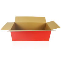 Usine conception personnalisée rouge en relief couleur impression ondulé recyclable dossiers avion boîte postale