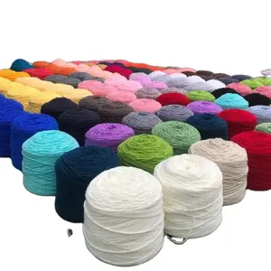 92 couleurs prix usine 400g cône fil acrylique 8ply bébé lait coton touffetage fil pour touffetage pistolet tapis tissage tricot