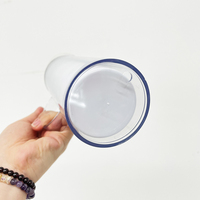 Mug à café anti-fuite effet boule à neige avec paillettes, pré-percé pour DIY, gobelet de 20 oz avec poignée pour impression par sublimation