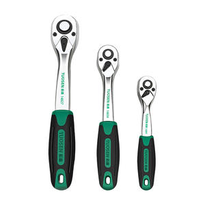 Juego de Llaves de Trinquete Tuosen, 1/4 Pulgadas, 3 Piezas, Acero con Alto Contenido de Carbono, Cromado Pulido, Herramienta de Reparación Automotriz - Product Image 1