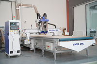 Router CNC para Madera con Carga Automática ATC, Control Syntec 60W, 9KW ISO30, Máquina de Corte y Perforación para Muebles y Gabinetes