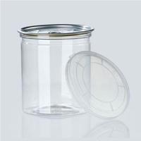 Pot en plastique PET transparent de 100 ml, 120 ml, 200 ml pour gâteaux et glaces avec couvercle facile à ouvrir