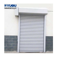 Puerta Industrial Eléctrica de Aluminio Aislada de Aleación Rápida, Enrollable, Segura, Económica y de Bajo Precio