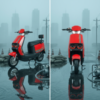 Scooter électrique à deux roues imperméable de 1000 W avec batterie 60 V 20 Ah, 3 vitesses, vitesse maximale de plus de 50 km/h pour la conduite hors route