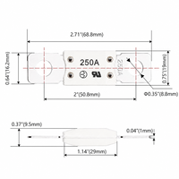 Composant de fusible solaire, porte-fusible ANL SMD en ligne 250A, fusible en verre 5x20 8A, pour voiture Mitsubishi Great Wall Sinotruk Howo, testeur de boîte à fusibles