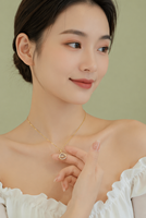 Collier œil de chat en acier inoxydable, pendentif planète étoile en cristal CZ doré, chaîne résistante au ternissement, bijoux pour femmes