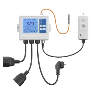 Monitoreo de hongos de cultivo 10000ppm suministro de enriquecimiento de CO2 hidropónico de interior a planta, controlador y sonda de CO2 de invernadero