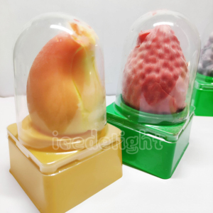 Crème glacée fruitée à la pêche et à la mangue Icedelight 75g*12pcs/ctn Boîte Dessert glacé Popsicle au chocolat Prêt à manger Durée de conservation de 18 mois Cacao - Product Image 5