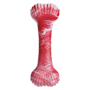 Excelente Juguete Interactivo para Perros de Material TPR Sostenible, de Dos Colores, con Forma de Hueso Grande, para Masticar y Dentición - Product Image 1