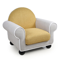 Fauteuil d'appoint moderne en hêtre de grande taille pour chambre individuelle, chaise de loisirs durable pour hôtel ou appartement, fauteuil-canapé