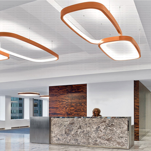 Hình chữ nhật nhôm hiện đại dẫn đèn trần cho phòng khách phòng ngủ trắng/đen dẫn đèn trần đồ đạc AC85-265V - Product Image 3