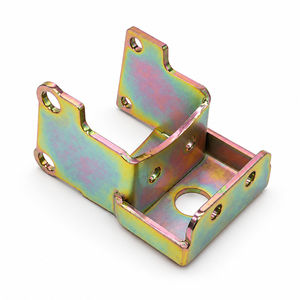 Attache métallique OEM personnalisée en acier Q235 estampé, plaquée zinc doré, résistante à la corrosion, pour outils de câblage télécom - Product Image 4