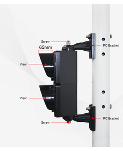 Semáforo LED RG <span class=keywords><strong>de</strong></span> 100 mm y 4 pulgadas para estacionamiento con <span class=keywords><strong>control</strong></span> por botón - Product Image 6