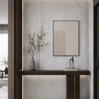 Panneau mural imperméable en PVC moderne pour les projets de rénovation et de revêtement mural intérieur et de salles de bain résidentielles et commerciales
