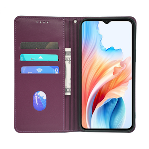 เคสฝาพับแม่เหล็กสำหรับ14X <span class=keywords><strong>OPPO</strong></span> เคสโทรศัพท์มือถือที่ใส่บัตร F17 Neo7 C75ป้องกันการกระแทกกระเป๋าใส่เหรียญ - Product Image 2