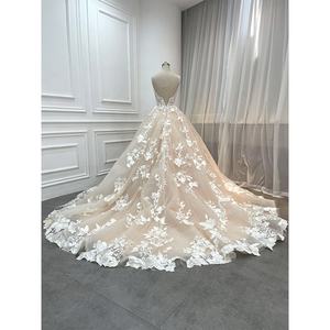 <span class=keywords><strong>2023</strong></span> <span class=keywords><strong>Robe</strong></span> de Bal de Mariée Libanaise Luxe Discret, Robes de <span class=keywords><strong>Mariage</strong></span> <span class=keywords><strong>Civil</strong></span> Tunisien Couleur Champagne, Longue Traîne Cathédrale, Vestido De Novia - Product Image 3